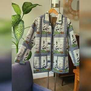 Vintage Blair Nautical Tapestry Jacket Women's Large